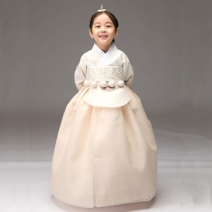 연지 루비수 아이당의 베이지날개 여아한복 아기 아동 아가 유아 어린이 설날 추석 자매 커플 한복 YA252C 사이즈선택:1호