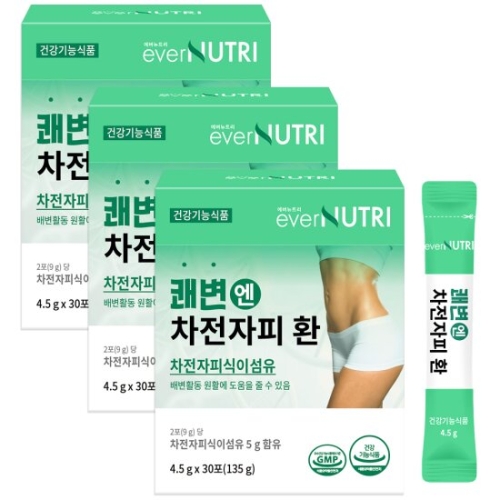 에버뉴트리 쾌변엔 차전자피 식이섬유 환 30포 (3개)