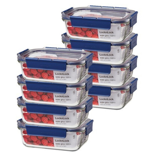 락앤락 탑클라스 직사각 1L (8개)_이미지