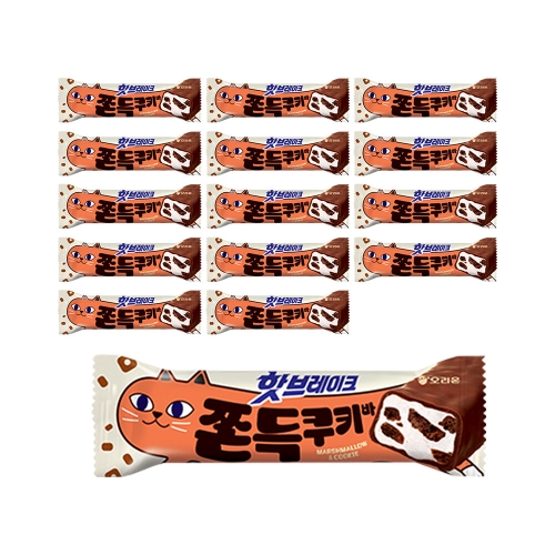 오리온 핫브레이크 쫀득쿠키바 38g (15개)_이미지