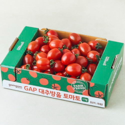 곰곰 GAP 대추방울토마토 1kg (6개)_이미지