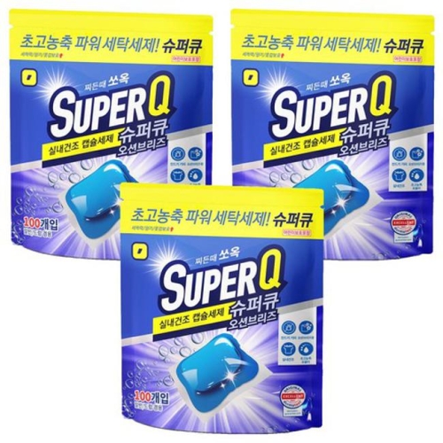 슈퍼큐 캡슐세제 오션브리즈 100개입 (3개)_이미지
