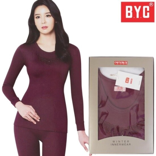 BYC 에어메리 삼중직 방축가공 에어베이직 여상하 여성내복 내의 상하세트 내복세트이미지입니다. 누르면 해당 게시물로 새창이동합니다.