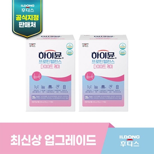 일동후디스 하이뮨 프로틴 밸런스 다이어트 케어 파우치 38g 7포 (2개)_이미지