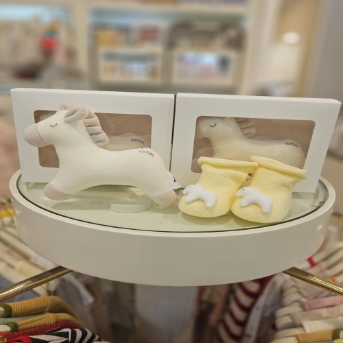에뜨와 말띠아가선물 홀릭딸랑이 오헤이양말 2종 세트 07T083401 07T176003