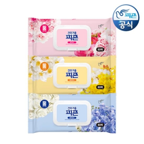 피죤 건조기용 블루비앙카 80매 (2개)_이미지