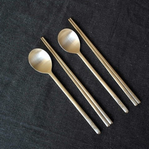 놋담 방짜유기 거북이 수저 (2개)_이미지