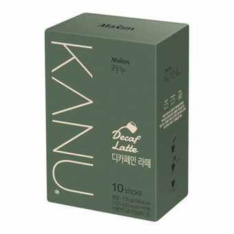 동서식품 <b>카누</b> <b>디카페인</b> 라떼 10개입
