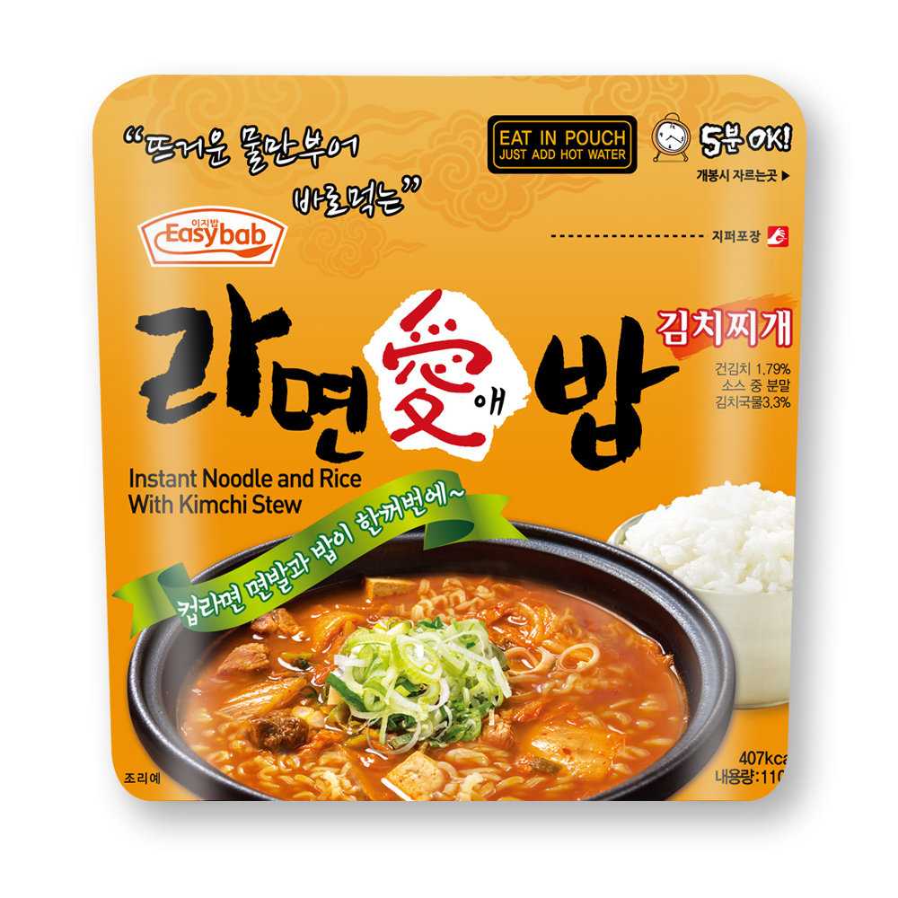 참미푸드 이지밥 라면애밥 김치찌개 110g (1개)
