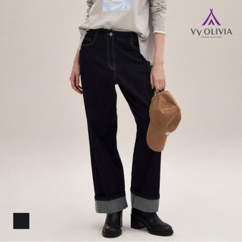 여성 생지 와이드 데님 팬츠VVSMP6S1201