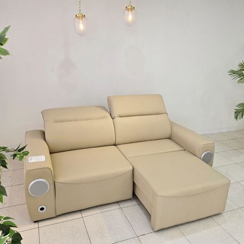 소노아 모션 슬라이드 무빙 스피커 천연가죽 소파 3인용