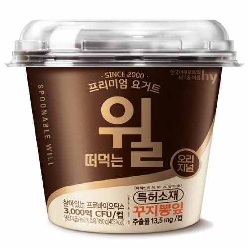 에치와이(HY) 프리미엄 요거트 떠먹는 윌 오리지널 450g (2개)