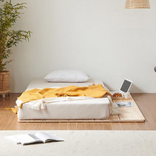 동서가구 팀버 삼나무 원목 저상형 접이식 깔판 SS (매트별도)_이미지