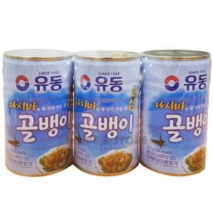 유성물산교역 유동 자연산 다시마 골뱅이 400g (3개)