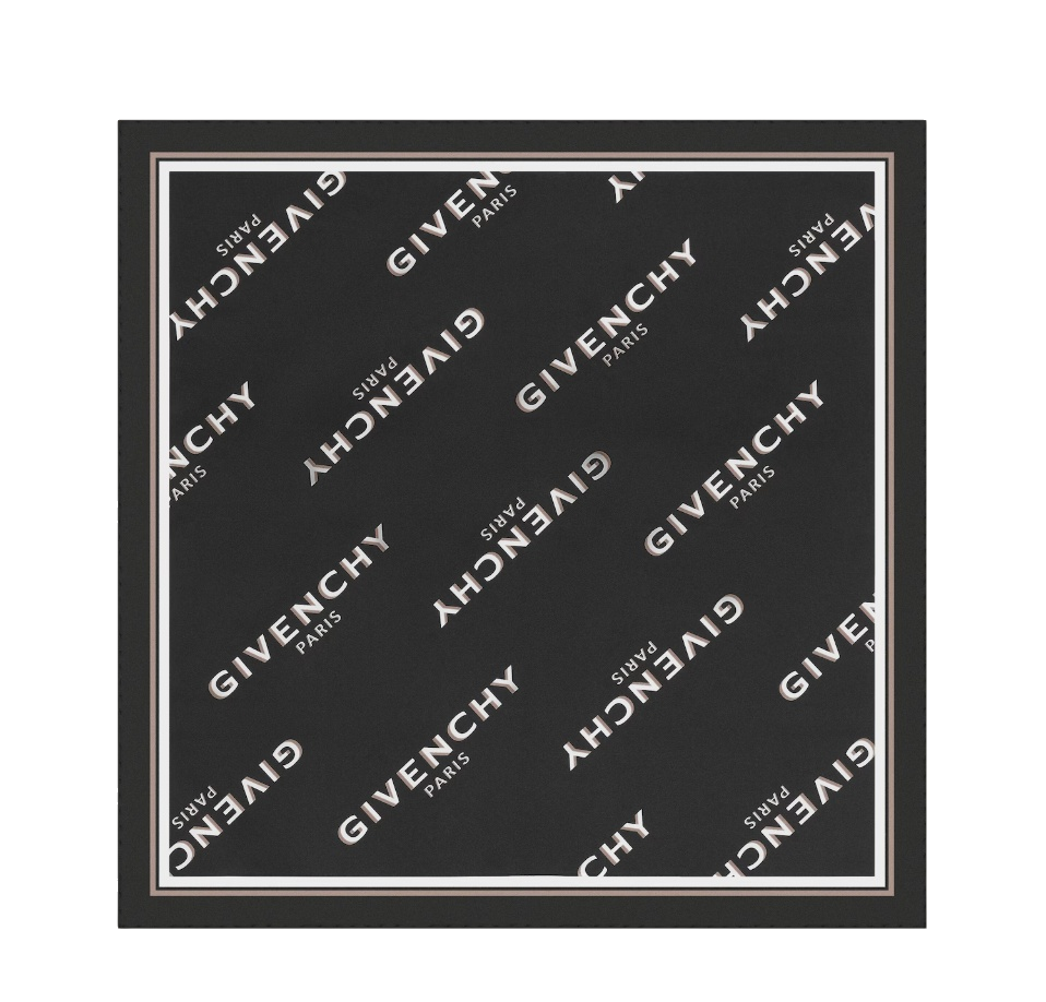 섀도우 실크 스카프 블랙 BG00NSG002-001