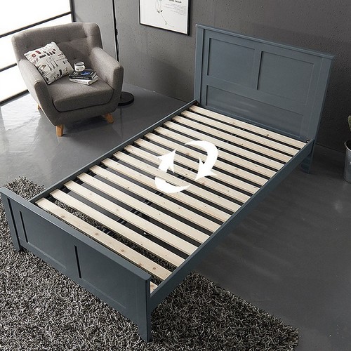 필우드가구 로제 원목 침대 Q (에코독립스프링)_이미지