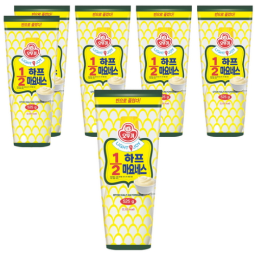 LIGHT&JOY 1/2 하프 마요네즈 525g
