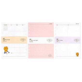 아이콘스 카카오프렌즈 2022 헬로투데이 바인더 <b>다이어리</b> 내지 먼슬리