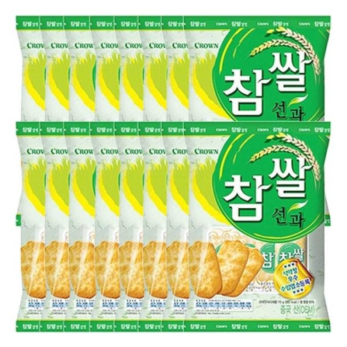 크라운제과 참쌀 선과 253g (16개)_이미지