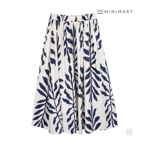 미니마리 리프패턴플레어스커트 MMA2SK18_이미지