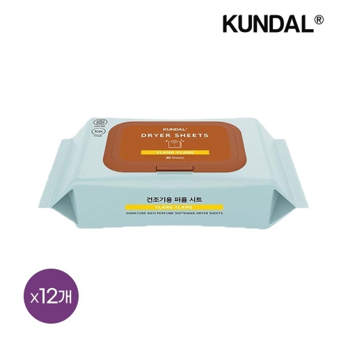쿤달 드라이시트 일랑일랑 80매 (12개)