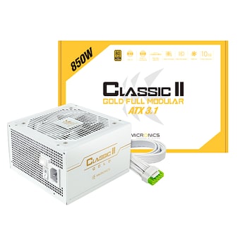 마이크로닉스 Classic II <b>850W</b> 80PLUS골드 풀모듈러 ATX3.1 화이트