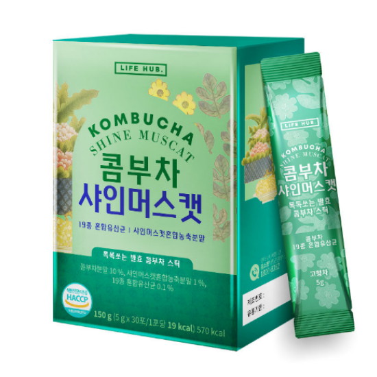 에프엔디 라이프허브 콤부차 샤인머스캣 5g 30개입 (2개)_이미지