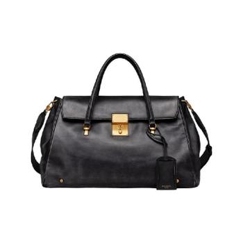 톰브라운 볼튼 위켄더 백 디스트레스드 레더 블랙 MAG473A-L0144-001_이미지