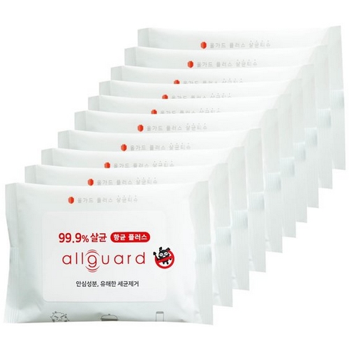 올가드 ㅤ플러스 살균 티슈 휴대 리필형 10매 (30팩)_이미지