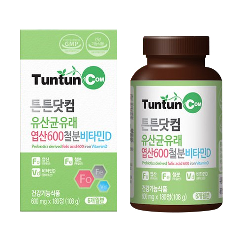 튼튼닷컴 엽산600 철분 비타민D 180정이미지입니다. 누르면 해당 게시물로 새창이동합니다.