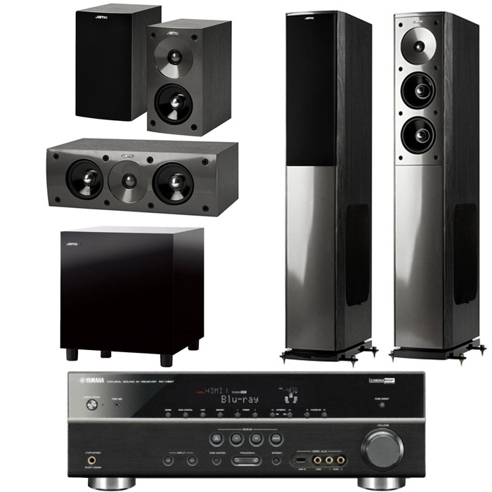 야모 S606 5.1채널 + 야마하 AV리시버 (RX-V667, SUB-210)