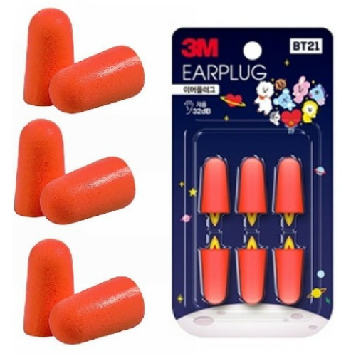 3M 이어플러그 BT21 리필용 (3쌍)_이미지