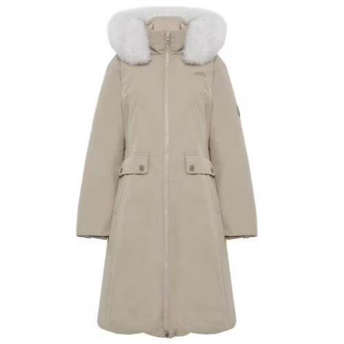 와이드앵글 폭스퍼 트리밍 롱다운 WWW25575E2_이미지