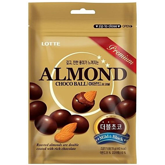 롯데제과 아몬드 초코볼 70g (5개)
