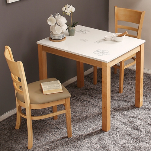 동서가구 케빈 하이그로시 식탁 850 (의자2개)_이미지