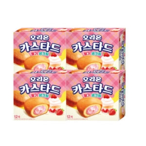 오리온 카스타드 딸기 생크림 276g (4개)_이미지