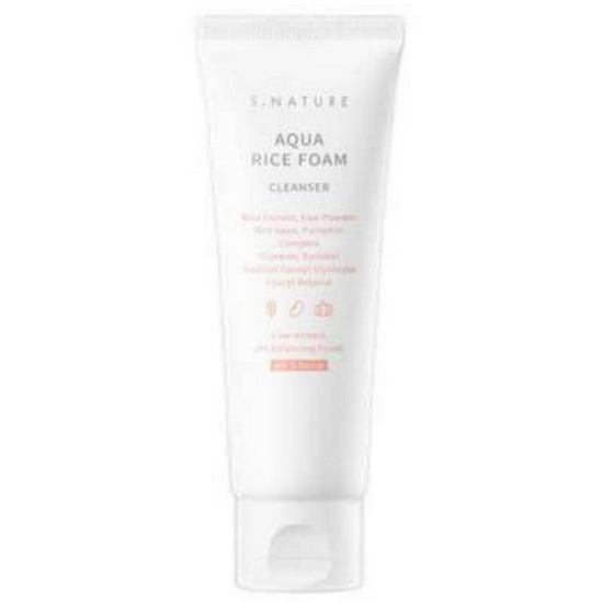 에스네이처 아쿠아 라이스 클렌징폼 80ml (1개)