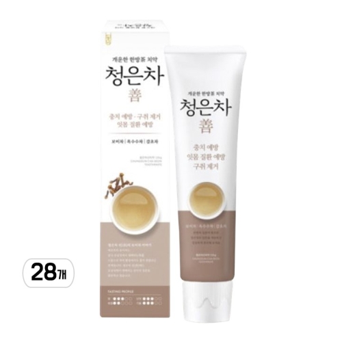 2080 청은차 선 치약 120g (28개)_이미지