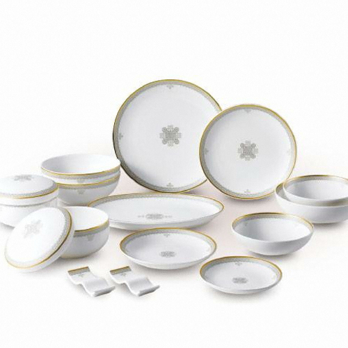  한국도자기 연리지 2인 7첩반상기 16P