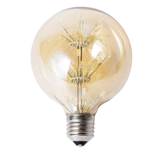 투플레이스 LED 눈꽃 에디슨전구 전구색 2W