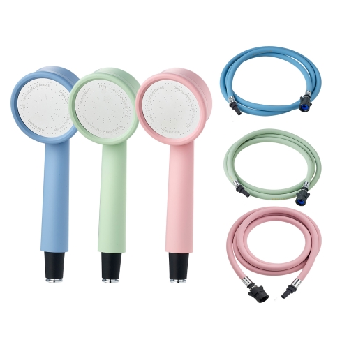 국내생산 초간편설치 마카롱 원터치 샤워기+2M PVC 디자인호스