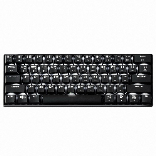 스카이디지탈 NKEY BT61 LED 2.0 블루투스 유무선 기계식 (청축)