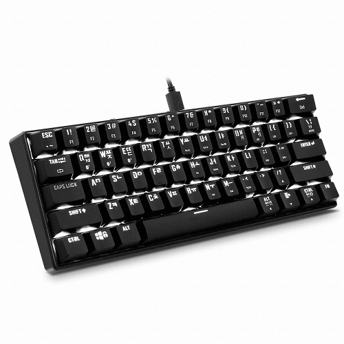 스카이디지탈 NKEY BT61 LED 2.0 블루투스 유무선 기계식 (청축)_이미지