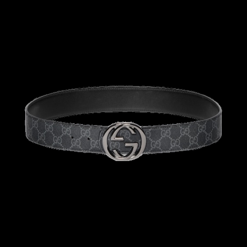 구찌 Reversible Belt with Interlocking G Buckle 블랙 리버시블 벨트 인터로킹 버클 859505