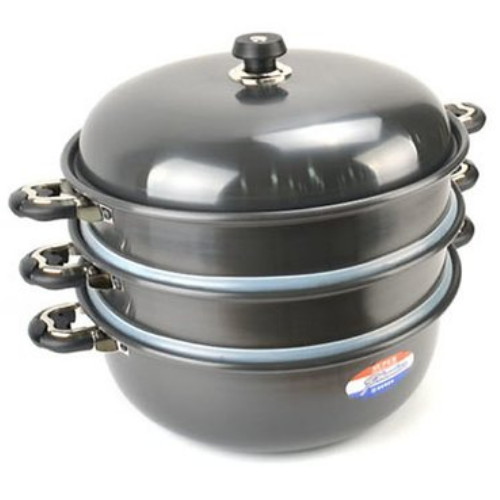 키오 야마토 경질 3단찜솥+채반2개 (36cm)_이미지