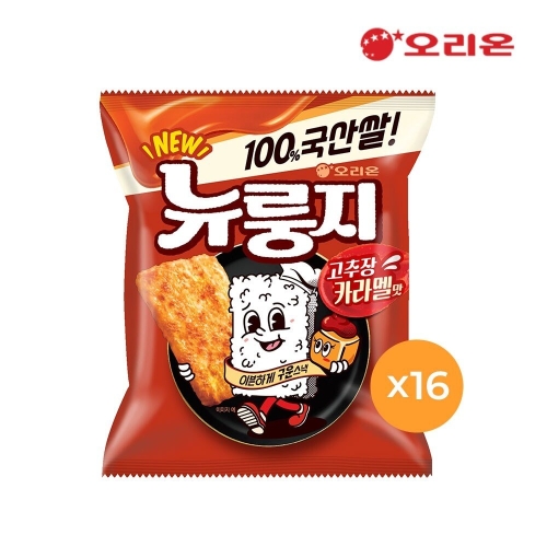 오리온 뉴룽지 고추장카라멜 105g (16개)