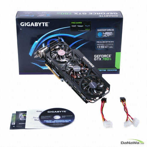 GIGABYTE 지포스 GTX780 Ti GHz D5 3GB WINDFORCE METAL_이미지