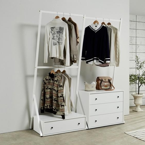 아름이와다움이 스렌티 2100 스틸 3단800+1단600 서랍 행거