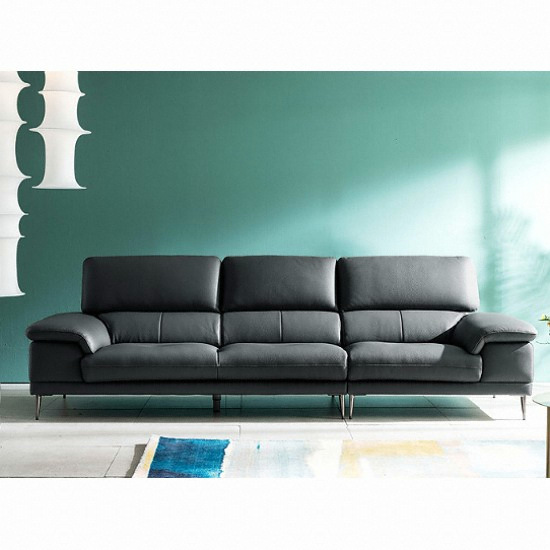 자코모 바스토 럭스 천연통가죽 소파 4인용 (스툴별도)_이미지