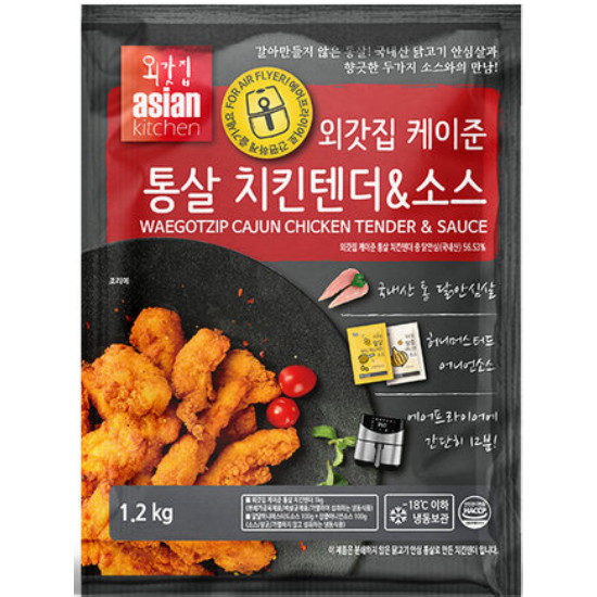 외갓집 케이준 통살 치킨텐더&소스 1.2kg (2개)_이미지
